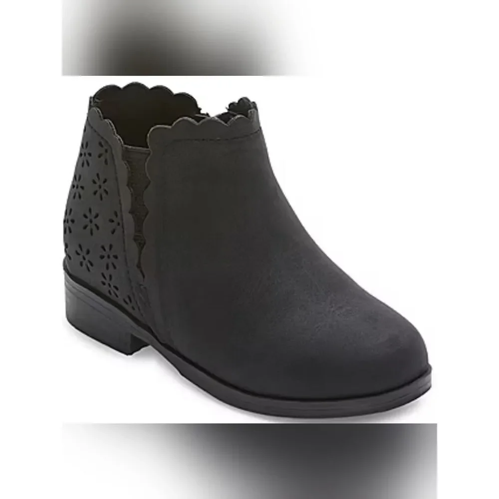 (W-4767) Thereabouts Toddler Girls Pima Flat Heel Booties Sz 5